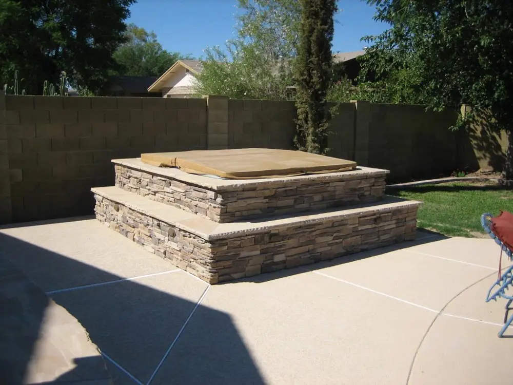 Stone Hot Tub