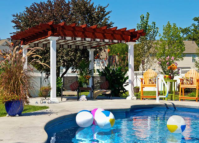Custom pergola and pool remodeling services in glendale