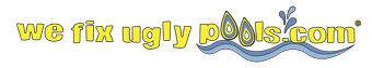 Horizontal We Fix Ugly Pools Logo