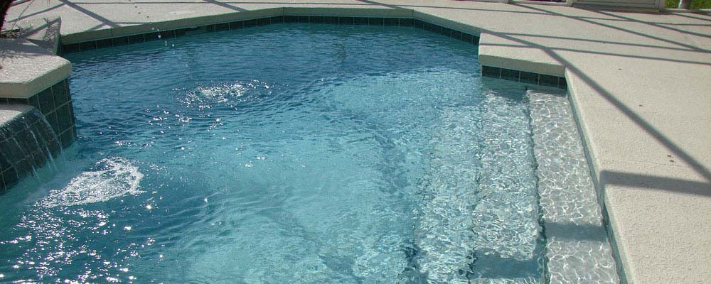 Affordable inground pool with steps