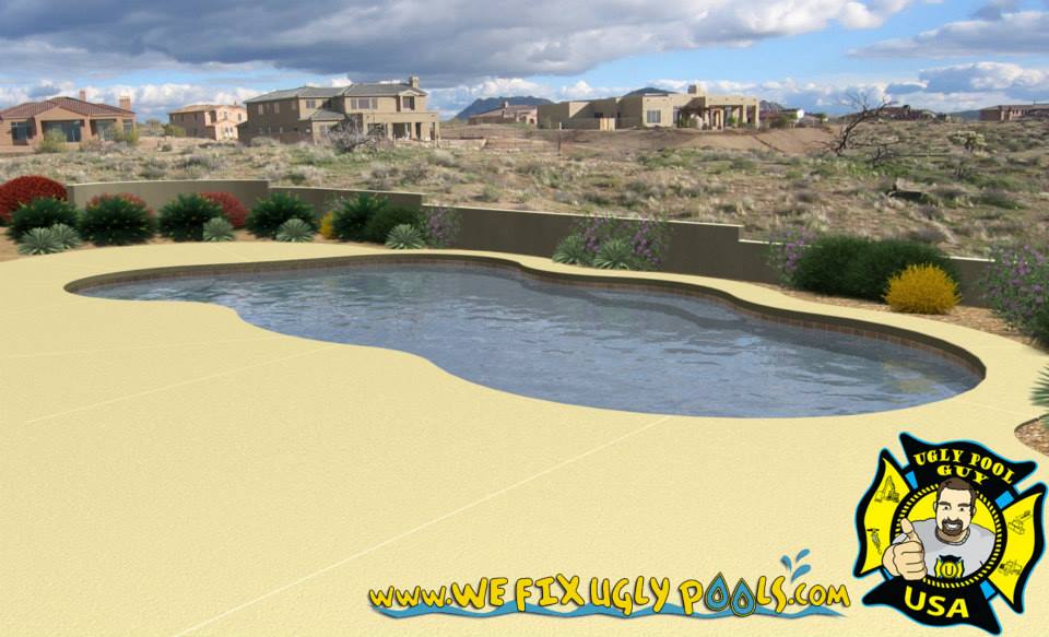 Mock Up of a swimming pool design