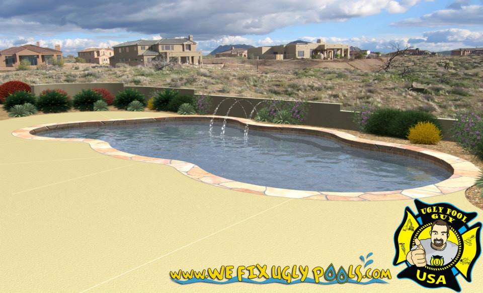 water features and stonework for swimming pools