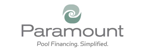Swimming pool financing logo for Paramount
