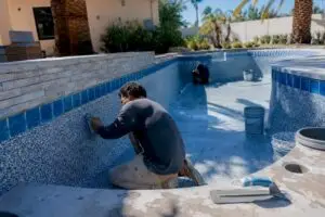 Pool redo with new interior finish and tile